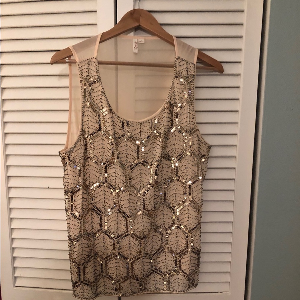 Gold Sequin Tank